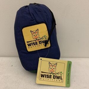 Wise Owl Outfitters Hammock for Camping Single & Double Navy For Travel F46